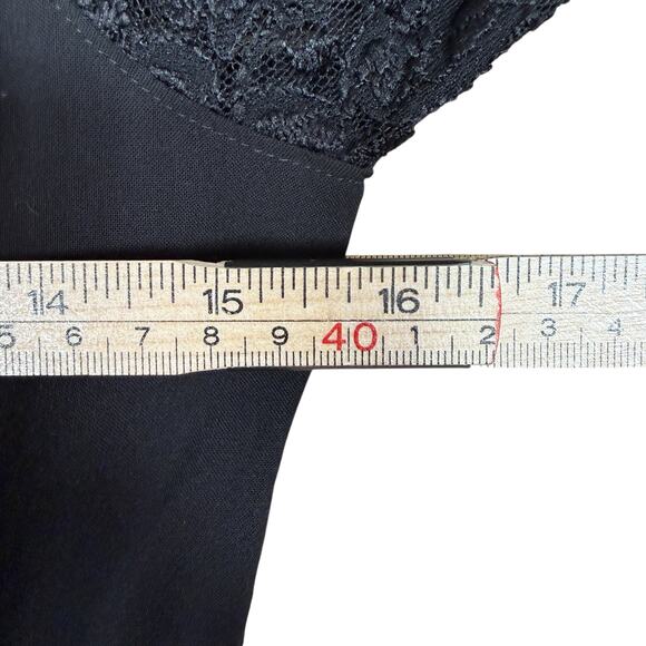 Express Black Lace Sleeve Maxi Dress Cutout Back Formal Gown NWT | XS/S - Picture 10 of 12